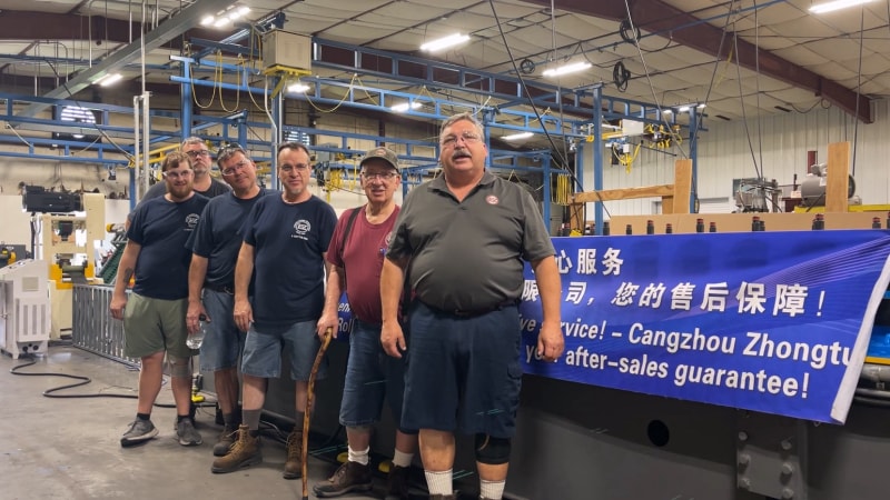 從滄州到美國跨越重洋顯實力：中拓龍骨機美國調(diào)試成功，客戶贊其穩(wěn)定，專業(yè)服務與過硬品質(zhì)贏贊譽